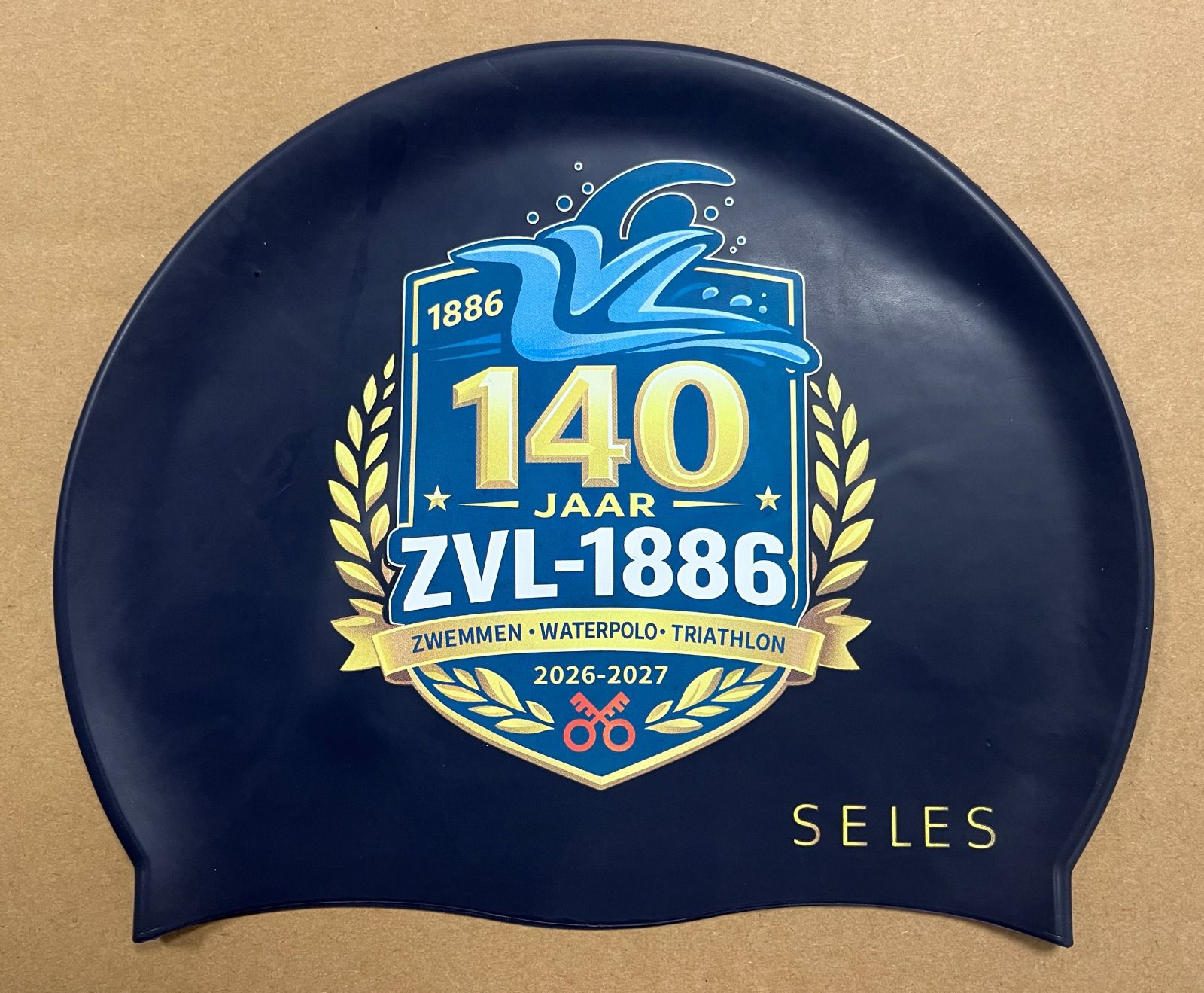 Badmuts 140 Jaar ZVL-1886 Blauw