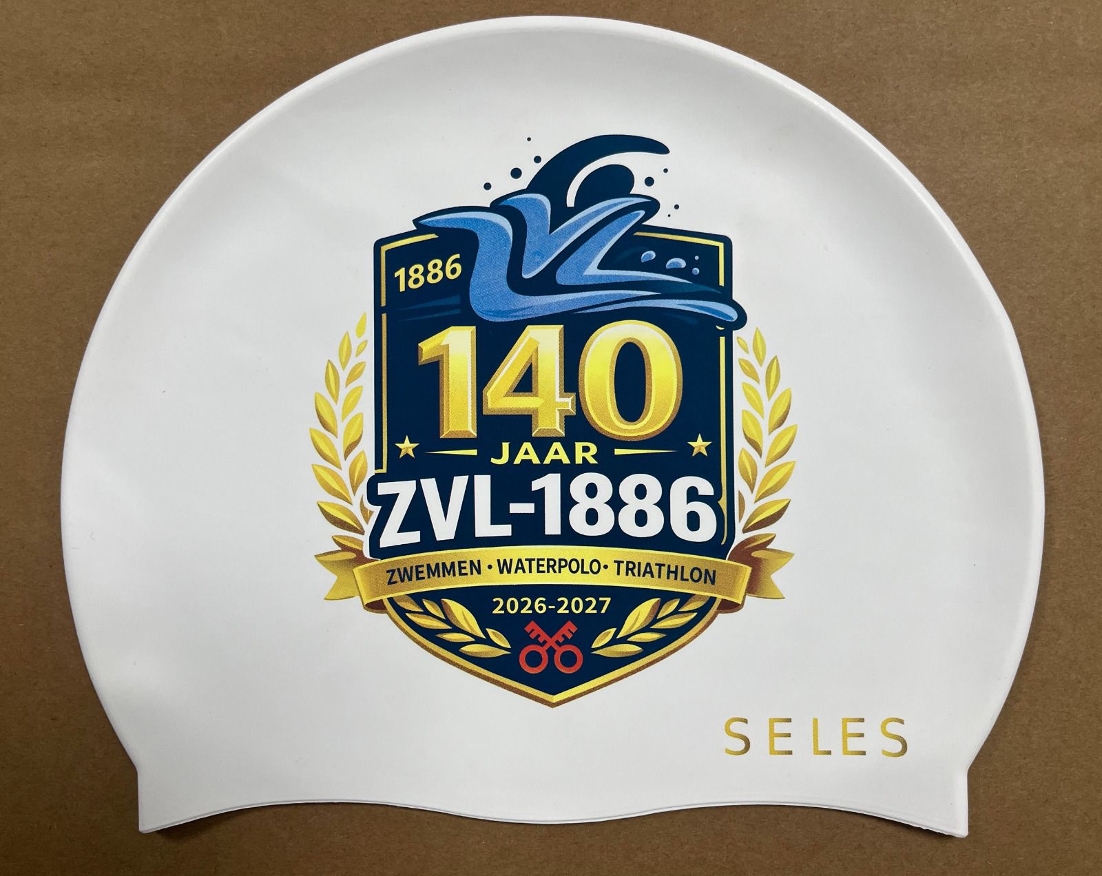 Badmuts 140 Jaar ZVL-1886 Wit
